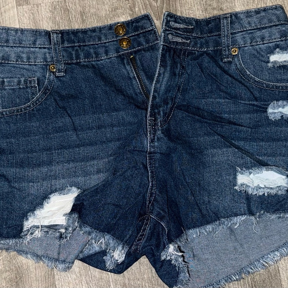 Denim Distressed Women's Shorts